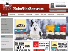 Tablet Screenshot of heimtierzentrum.de